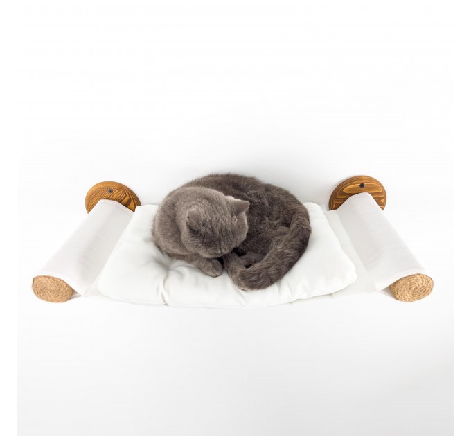 Cat shelf with hammock and wall bed, furniture for cats