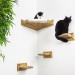 Corner cat bed, natural cozy nook for felines