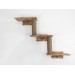 Cat shelves triple wall mounted bed - Multi-level elevated feline retreat