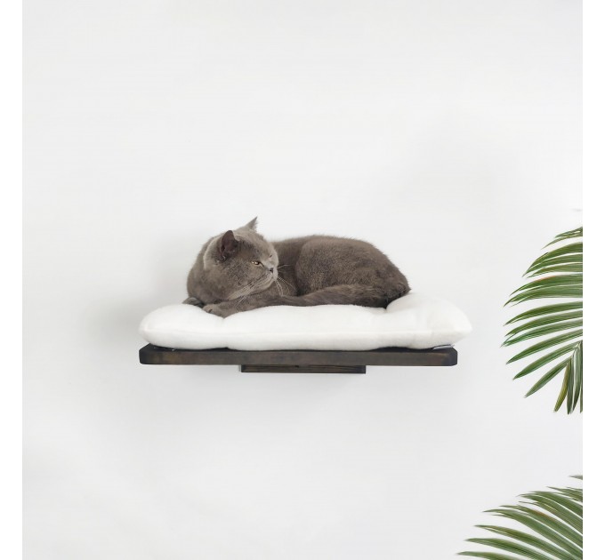 Cat shelves kitten wall mounted bed with pillow