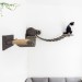 Floating cat bridge and shelves – perfect cat wall playground