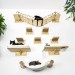 Wooden cat wall furniture set with bridge