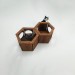 Honeycomb hexagon cat shelf – modern wooden bed