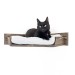 Wall-mounted corner bed for cat – modern wooden design