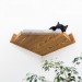 Wall mounted corner shelf