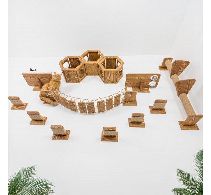 Furniture set of 13 items for cats