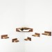 Corner cat wall mount bed wood with 5 pcs stairs