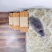 Cat scratching post with wooden pet stairs – comfort and fun