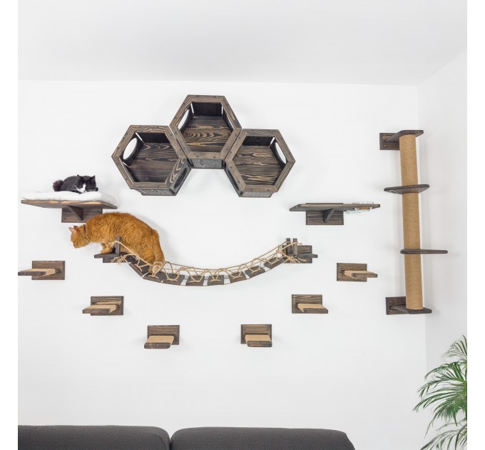Furniture set of 13 items for cats