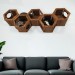 Cat hexagon wall shelf – perfect wooden climbing bed for cats