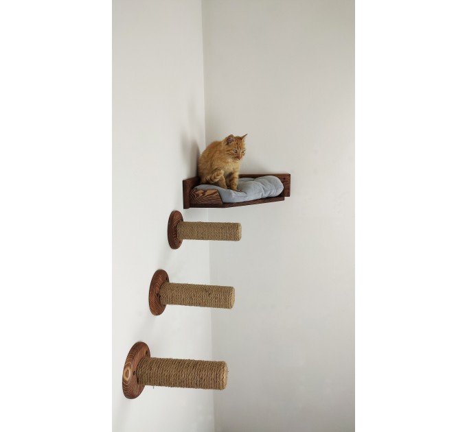 Corner cat bed dark