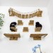 Modern cat wall furniture set with bridge