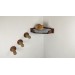 Corner cat bed dark