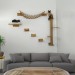 Comfortable wooden furniture set for cats