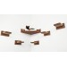 Corner cat wall mount bed wood with 5 pcs stairs
