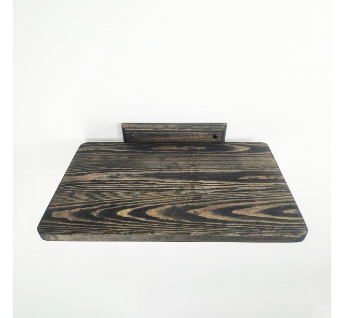 Wooden kitten bed and shelves combo