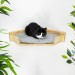 Corner kitten shelf with pillow