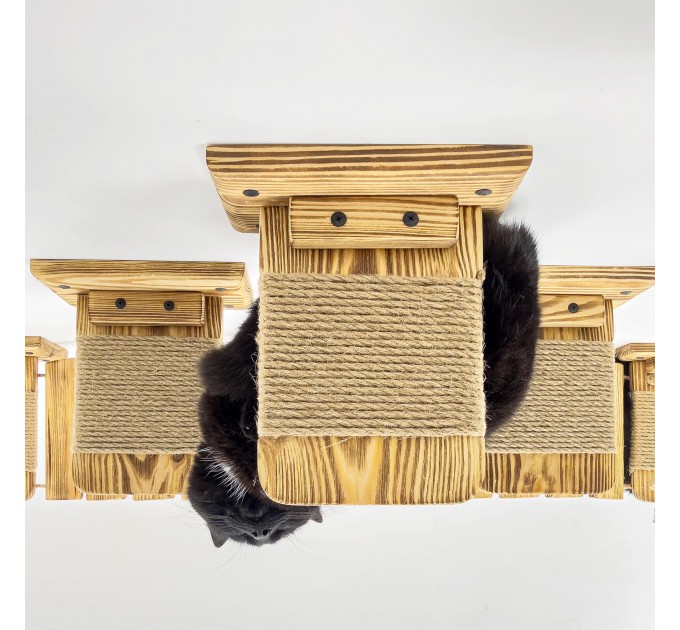 Wall mounted cat furniture set