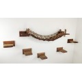 Cat climbing wall playground – bridge and step set