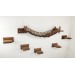 Cat climbing wall playground – bridge and step set
