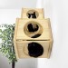 Wooden hexagon cat house – comfortable wall bed