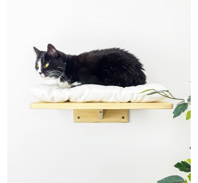 Cat shelves kitten wall mounted bed with pillow