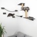 Modern wooden cat wall furniture with bridge