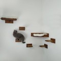 Wall mounted cat furniture set