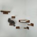 Wall mounted cat furniture set