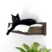 Wall-mounted corner bed for cat – modern wooden design