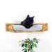 Comfortable wood cat bed