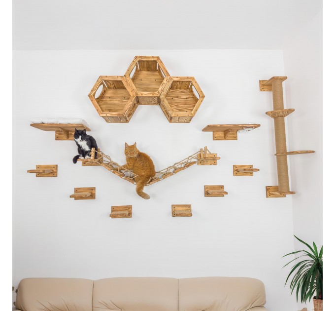 Furniture set of 13 items for cats