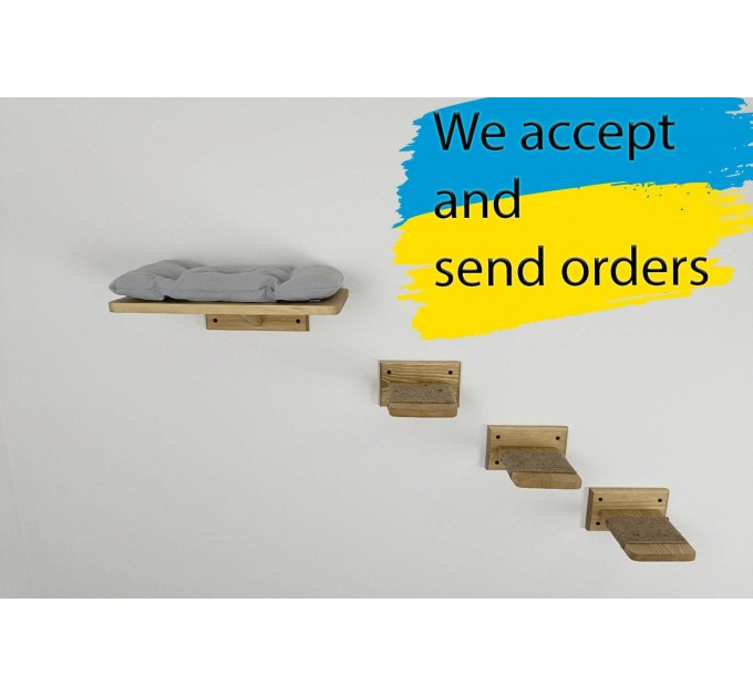 Cat shelves wall mounted furniture set