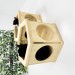 Modern wooden hexagon cat bed – perfect wall-mounted furniture