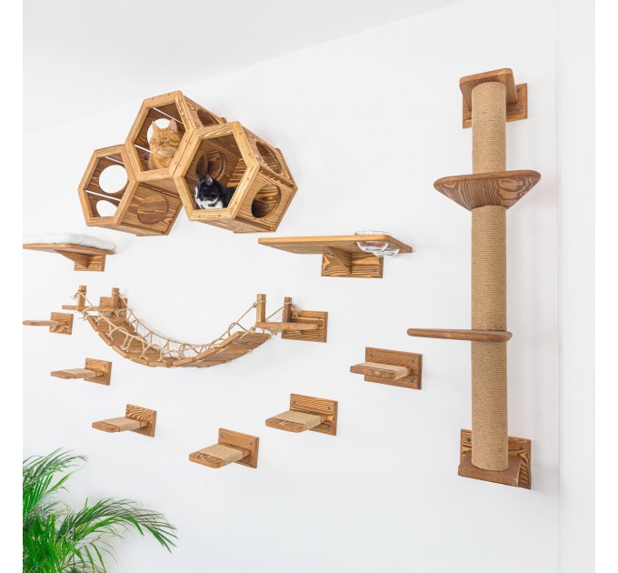Furniture set of 13 items for cats