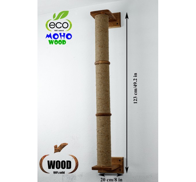 Wooden kitten wall furniture with steps