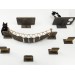 Cat bridge for wall black with 5 steps, cat wall shelves cat wall furniture