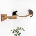 Floating cat bridge with shelves – perfect for big cats