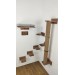 Wooden kitten wall furniture with steps