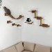 Modern wooden cat wall furniture with bridge