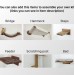 Cat scratching post with wooden pet stairs – comfort and fun