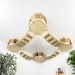 Modern ceiling cat furniture set with octagon house and bridge