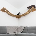 Floating cat bridge with shelves – perfect for big cats