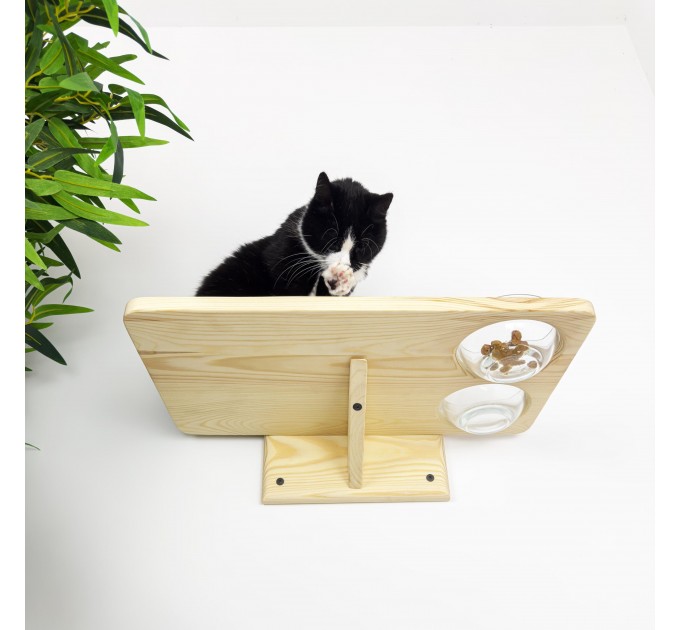 Cat lover gift feeder shelf