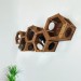 Cat hexagon wall shelf – perfect wooden climbing bed for cats