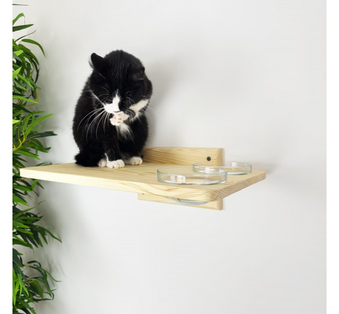 Cat lover gift feeder shelf