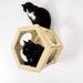 Stylish hexagon wall bed for cats – perfect for cat moms
