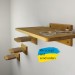 Cat wall steps and feeder shelf