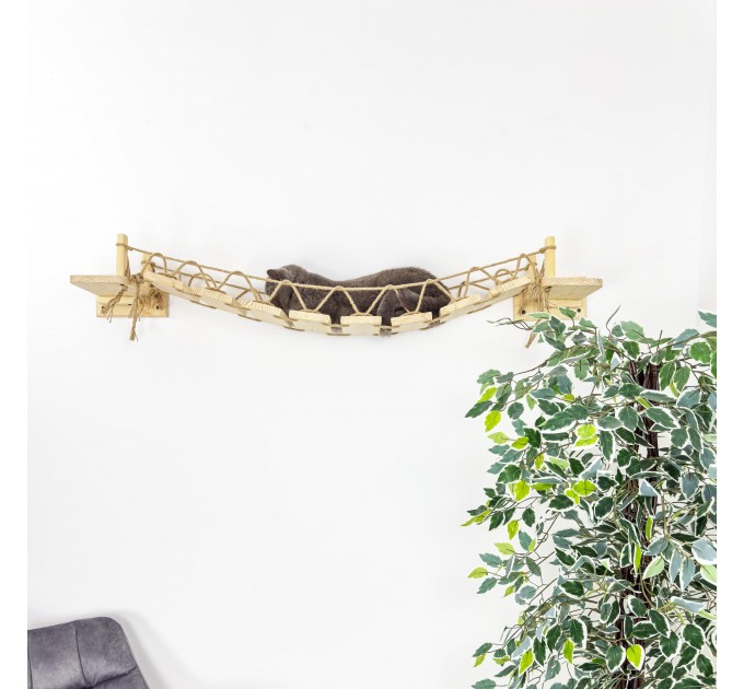 Wall and ceiling cat bridge – stylish climbing furniture
