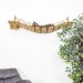 Comfortable cat bridge and wall shelves – custom climbing furniture